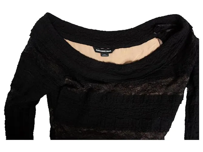 Alexander Wang, Vestido de encaje en Negro 
