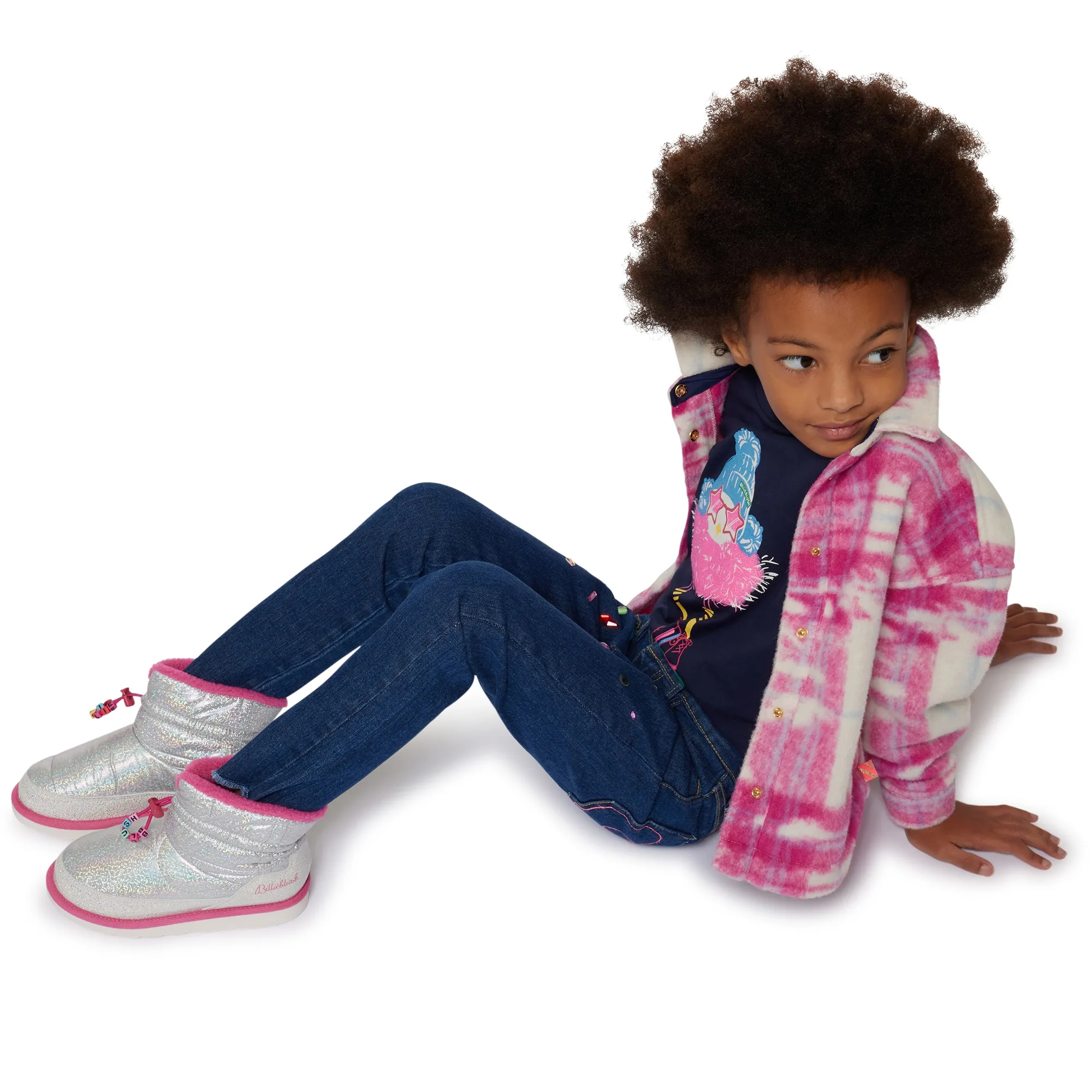 BILLIEBLUSH Camisa cuadros y lentejuelas