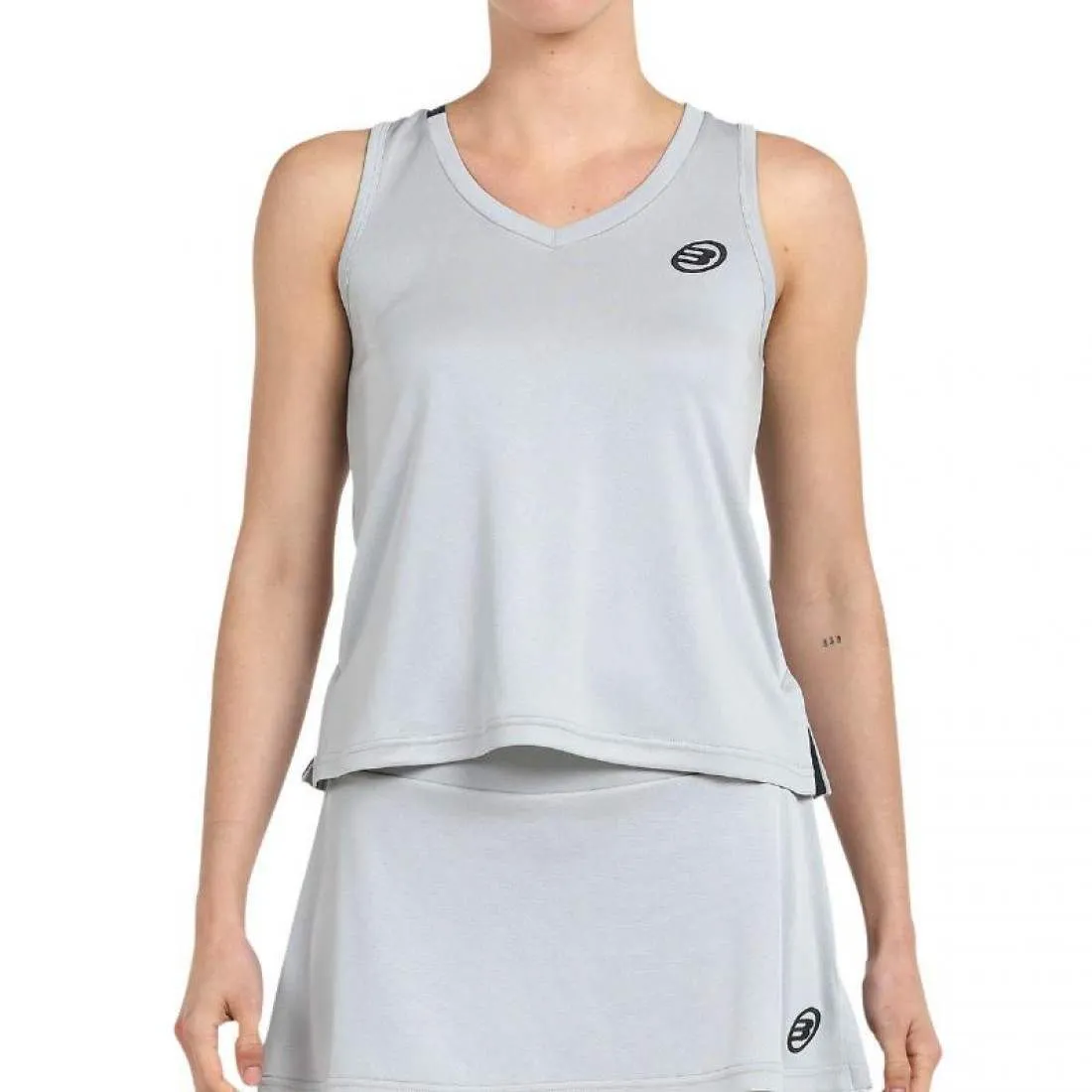 Camiseta Bullpadel Diles Gris Perla Bicolor | Bullpadel