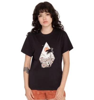 Camiseta Volcom RADICAL DAZE TEE (BLACK) Mujer
