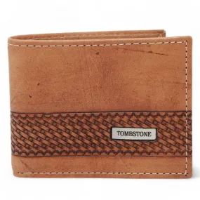 Cartera de Cuero Original Tombstone Color Cognac