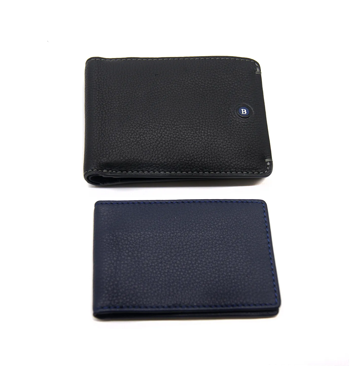 Cartera de piel doble