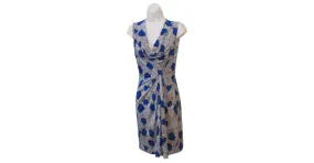 Diane Von Furstenberg Vestido DvF Noe Cheeta Island Blue Diamond Negro Blanco Azul 