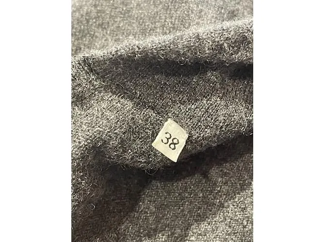 DOLCE & GABBANA Punto Camiseta.ESO 38 Cachemira Gris 