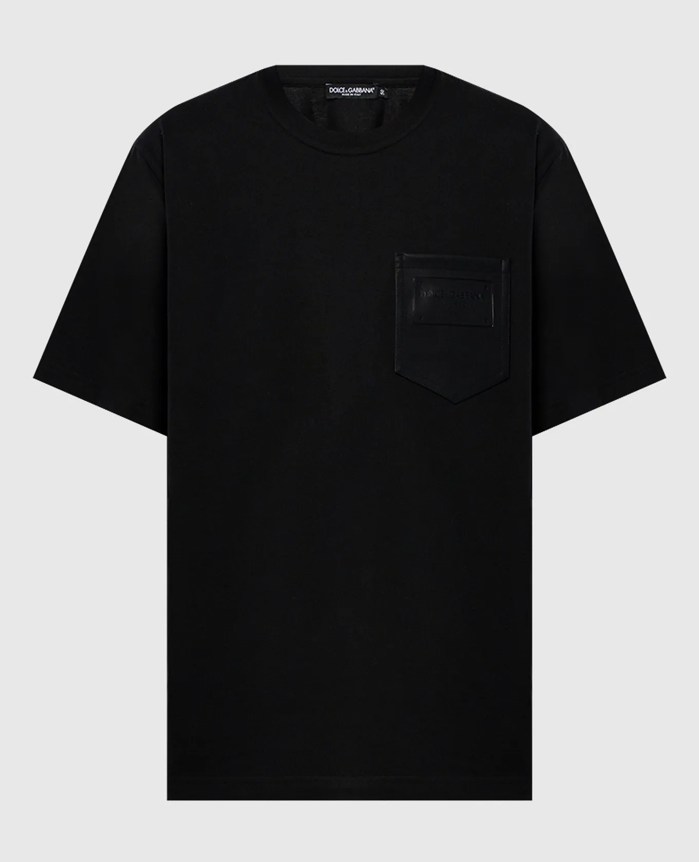 Dolce&Gabbana Black t-shirt with embossed logo