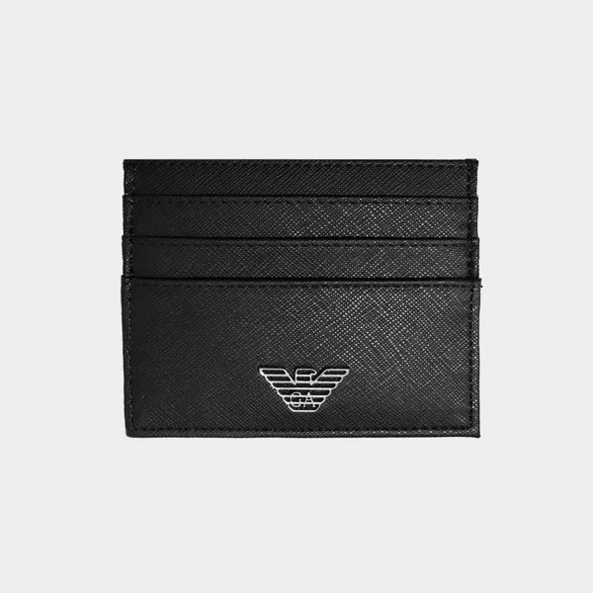 EMPORIO ARMANI - Tarjetero negro
