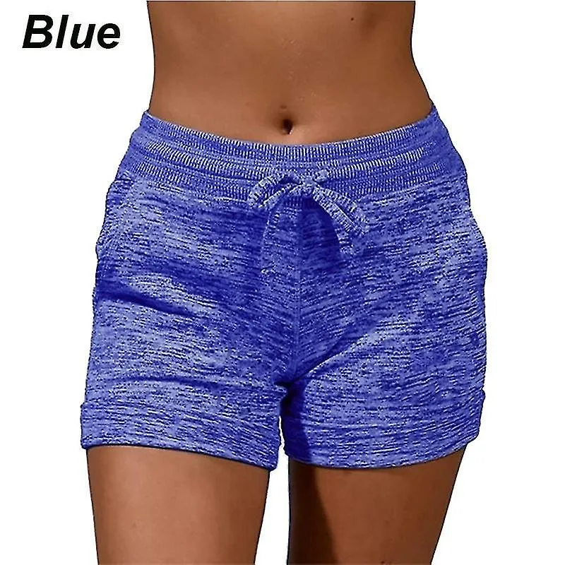 Fashion Women's Quick-drying Yoga Pants Sports High Waist Drawstring Shorts Casual Stretch Shorts Fitness Running Shorts