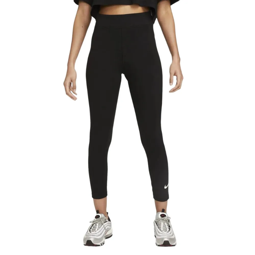 LEGGINGS NIKE W NSW NK CLSC HR 7/8 TIGHT LBR NEGRO MALLAS DV7789-010