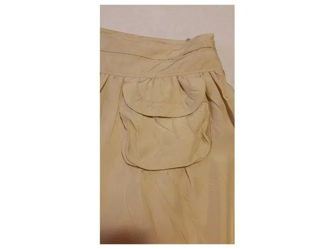 MIU MIU FAILLE CADY FALDA Beige 