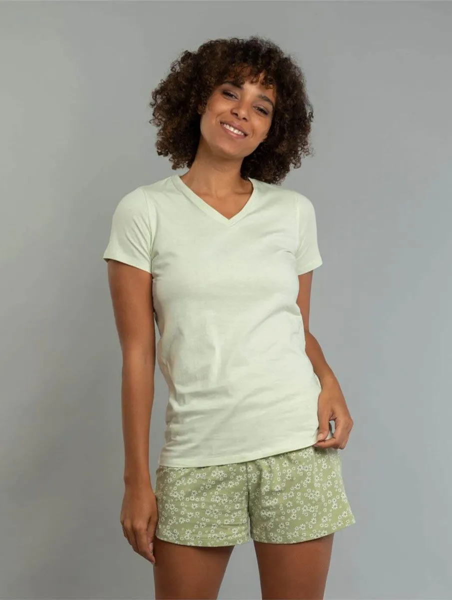 Pijama tirantes mujer de algodón orgánico