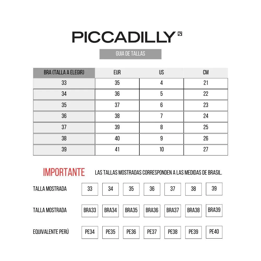 Sandalia Piccadilly 540343 Negro