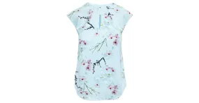 Ted Baker Top azul claro con estampado floral 