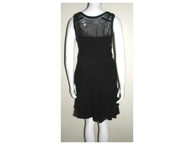 Temperley London Vestido de seda negro Temperley 