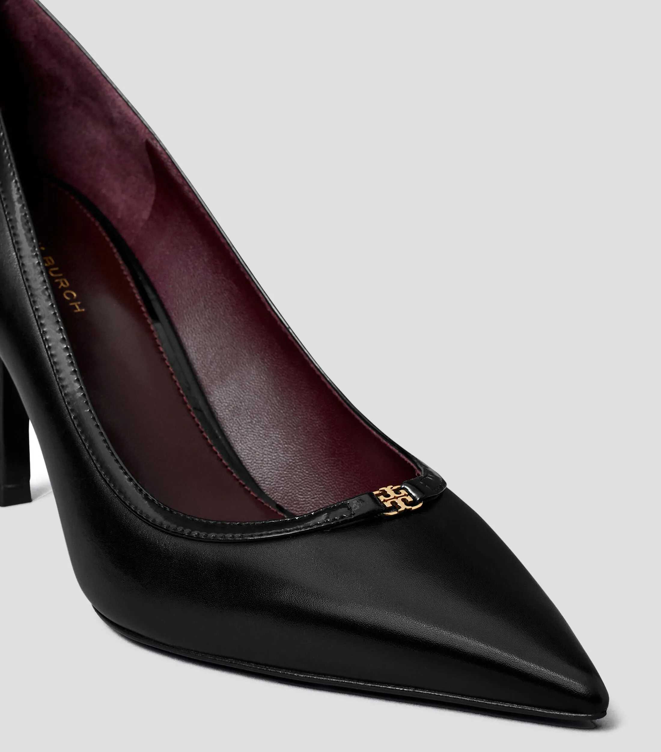 Tory Burch Zapatos casuales en piel con tacón alto delgado